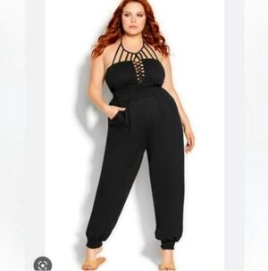 Like new City chic lace up jumpsuit 18